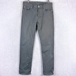 Buck Mason Maverick Jeans Mens 30x34 (30x30) Gray Button Fly Slim Huckberry